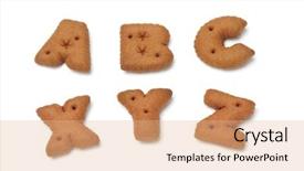  Presentation with abc - Amazing slide set having abc xyz alphabet chocolate cookies backdrop and a  colored foreground