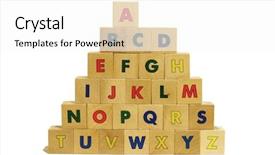  Presentation with abc - Presentation with abc background and a white colored foreground