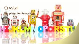  Presentation with white letters - Theme having abcd kindergarten - alaphabet with color wooden letters background and a cream colored foreground