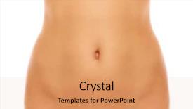  Presentation with white gold picture of wedding - PPT theme featuring abdomen - picture of a female belly background and a coral colored foreground