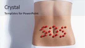  Presentation with stomach - Cool new theme with abdomen pain - sos sign on the stomach backdrop and a light gray colored foreground