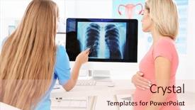  Presentation with gynecology - Audience pleasing PPT layouts consisting of abdomen x ray - gynecology consultation pregnant woman backdrop and a  colored foreground
