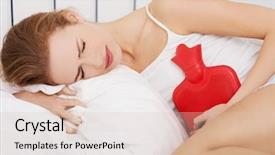  Presentation with heat stroke - Presentation theme enhanced with heat stroke - close up of woman background and a lemonade colored foreground