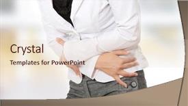  Presentation with stomach - Presentation design having morning sickness - woman with stomach issues background and a lemonade colored foreground