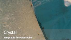  Presentation with truck - Theme having abdstrac desert dunes art background and a coral colored foreground