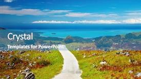  Presentation with coastal management - Colorful theme enhanced with abell - coastal view abel tasman national backdrop and a teal colored foreground