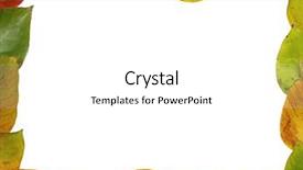  Presentation with framework - Amazing presentation theme having abell - framework of fall leaves backdrop and a white colored foreground