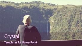  Presentation with kenya - Beautiful presentation theme featuring aberdares national park kenya backdrop and a tawny brown colored foreground