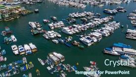  Presentation with typhoon - Presentation theme having aberdeen-hong-kong-24-august background and a ocean colored foreground