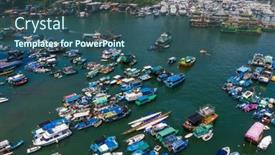  Presentation with typhoon - Slides with aberdeen-hong-kong-24-august background and a ocean colored foreground