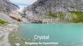  Presentation with one heart one dream - Slide deck featuring ablation - briksdal glacier briksdalsbreen glacier stryn background and a seafoam green colored foreground