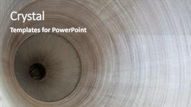  Presentation with rocket - Slides with ablation - old rocket nozzle showing internal background and a gray colored foreground