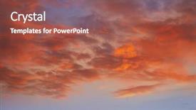  Presentation with sun rays on blue sky - PPT layouts enhanced with ablaze - sunset sky clouds orange background and a tawny brown colored foreground