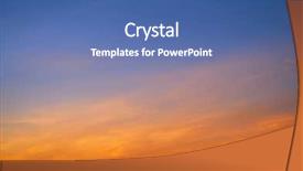  Presentation with sun blue sky and ocean - PPT layouts having ablaze - sunset sky clouds orange background and a ocean colored foreground