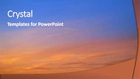  Presentation with blue orange - PPT theme featuring ablaze - sunset sky clouds orange background and a teal colored foreground