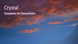  Presentation with blue orange - Amazing PPT layouts having ablaze - sunset sky clouds orange backdrop and a  colored foreground