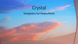  Presentation with sun rays on blue sky - Audience pleasing PPT layouts consisting of ablaze - sunset sky clouds orange backdrop and a  colored foreground