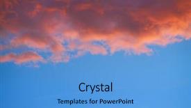  Presentation with blue orange - Cool new theme with ablaze - sunset sky clouds orange backdrop and a  colored foreground