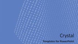  Presentation with effect - Audience pleasing PPT theme consisting of abound - binary numbers background with color backdrop and a teal colored foreground
