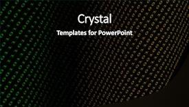  Presentation with numbers - Presentation theme having abound - black binary numbers on dark background and a black colored foreground