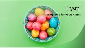  Presentation with eggs egg carton egg box - Slide deck consisting of above as a panorama header background and a mint green colored foreground