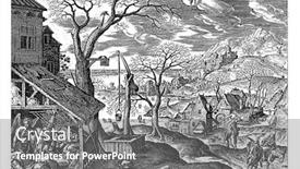  Presentation with aquarius - PPT theme having above-center-the-sign background and a gray colored foreground