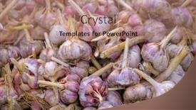  Presentation with dry - Theme featuring above-fresh-garlics-with-dry background and a coral colored foreground
