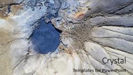  Presentation with geothermal - Slide deck enhanced with above ground pool - aerial image of a geothermal background and a light gray colored foreground