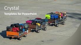  Presentation with asphalt - Theme having above-of-carts-with-colorful background and a gray colored foreground