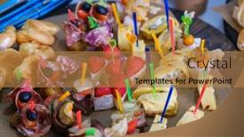  Presentation with fruit - Presentation theme with above-of-delicious-fruit background and a coral colored foreground