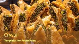  Presentation with market - Slide deck enhanced with above-pieces-of-delicious-pistachio background and a  colored foreground