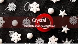  Presentation with poster on white wall above - Slide deck enhanced with above shot of cute white background and a wine colored foreground