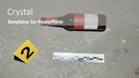  Presentation with beer bottle - Slides enhanced with above-shot-of-empty-beer background and a gray colored foreground