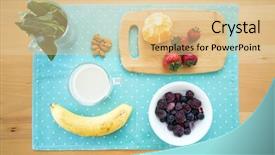  Presentation with green - Amazing PPT theme having needed for a green detox backdrop and a lemonade colored foreground