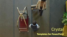  Presentation with black woman - Slide set consisting of above-shot-of-young-black background and a tawny brown colored foreground