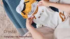  Presentation with pregnant woman - Theme enhanced with above-shot-of-young-pregnant background and a  colored foreground