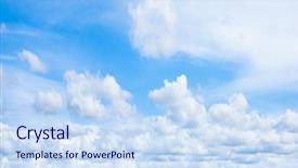  Presentation with blue weather vane - Presentation theme with above sunshine happiness blue heaven background and a sky blue colored foreground