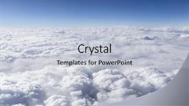  Presentation with pilot - Slide deck featuring above the cloudscape aerial pilot background and a  colored foreground