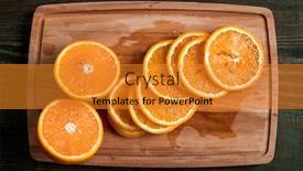  Presentation with mulled wine - PPT layouts having above-view-of-fresh-orange background and a gold colored foreground