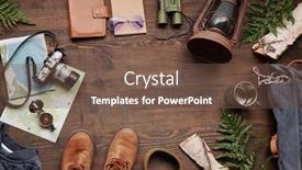  Presentation with maps - Cool new theme with above-view-of-lantern-binoculars backdrop and a tawny brown colored foreground