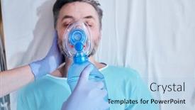  Presentation with surgical nurse - Audience pleasing slide set consisting of above-view-of-nurse backdrop and a light blue colored foreground