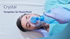  Presentation with surgical nurse - Slides featuring above-view-of-nurse background and a sky blue colored foreground