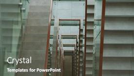  Presentation with pastel - Slide set featuring above-view-of-several-storeys background and a dark gray colored foreground