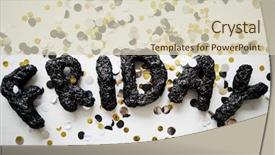  Presentation with japanese new year above view - Beautiful presentation theme featuring above view of three-dimensional backdrop and a soft green colored foreground