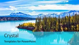  Presentation with abraham - Theme enhanced with abraham lake is background and a cyan colored foreground
