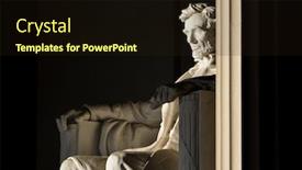  Presentation with abraham lincoln - Beautiful PPT layouts featuring abraham-lincoln-statue-in-lincoln backdrop and a wine colored foreground