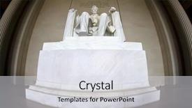  Presentation with abraham lincoln - Slide set featuring symmetrical windows from a building in amsterdam holland netherlands background and a dark gray colored foreground