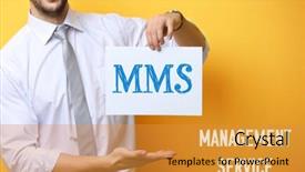  Presentation with yellow paper - Beautiful presentation theme featuring abreviations - concept of management service young backdrop and a gold colored foreground