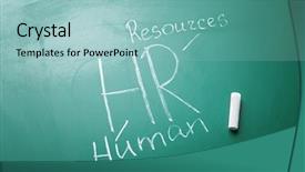  Presentation with chalk board - PPT theme enhanced with abreviations - management abbreviation hr with its background and a light blue colored foreground