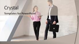  Presentation with managers - PPT layouts having abreviations - young managers discussing issues background and a soft green colored foreground